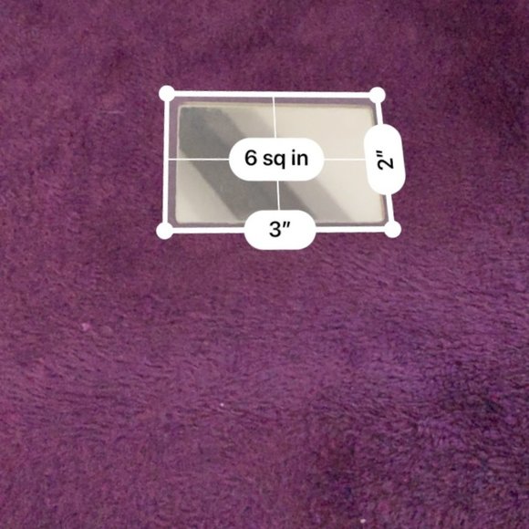 1960’s Silver Micro Shimmer Clutch - with Mirror - Flap Closure - Picture 7 of 7